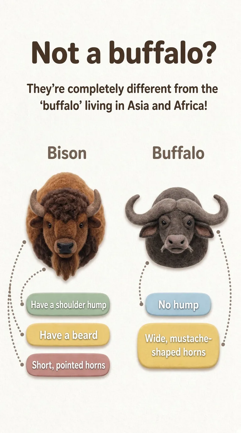 Not a buffalo? — They're completely different from the 'buffalo' living in Asia and Africa! — Bison / Buffalo