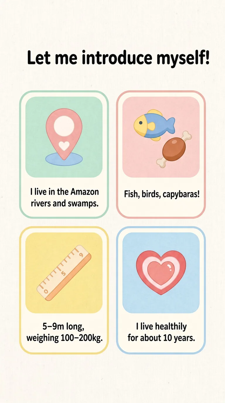 Let me introduce myself! — Habitat / Food / Size / Lifespan