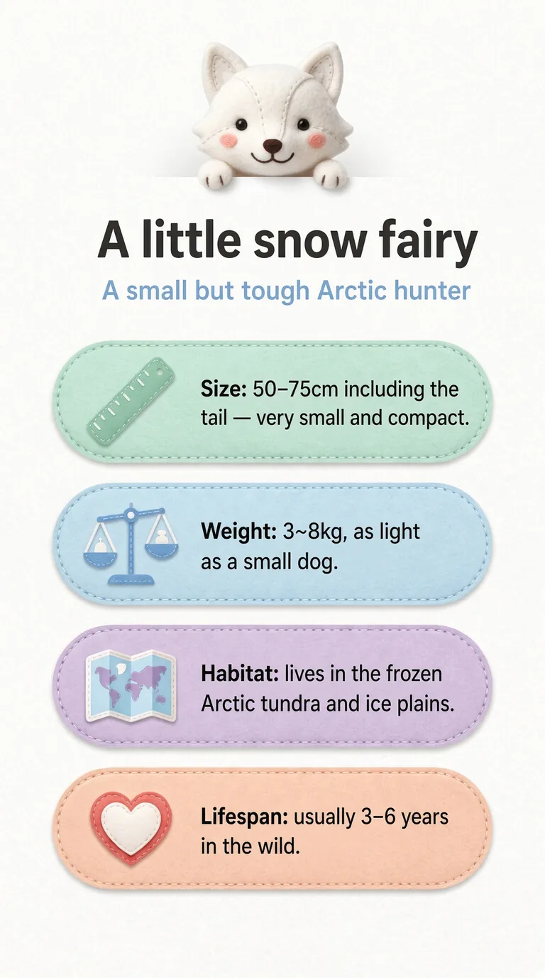 A little snow fairy — A small but tough Arctic hunter — Size / Weight / Habitat / Lifespan