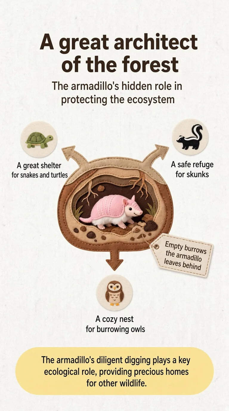 A great architect of the forest — The armadillo's hidden role in protecting the ecosystem