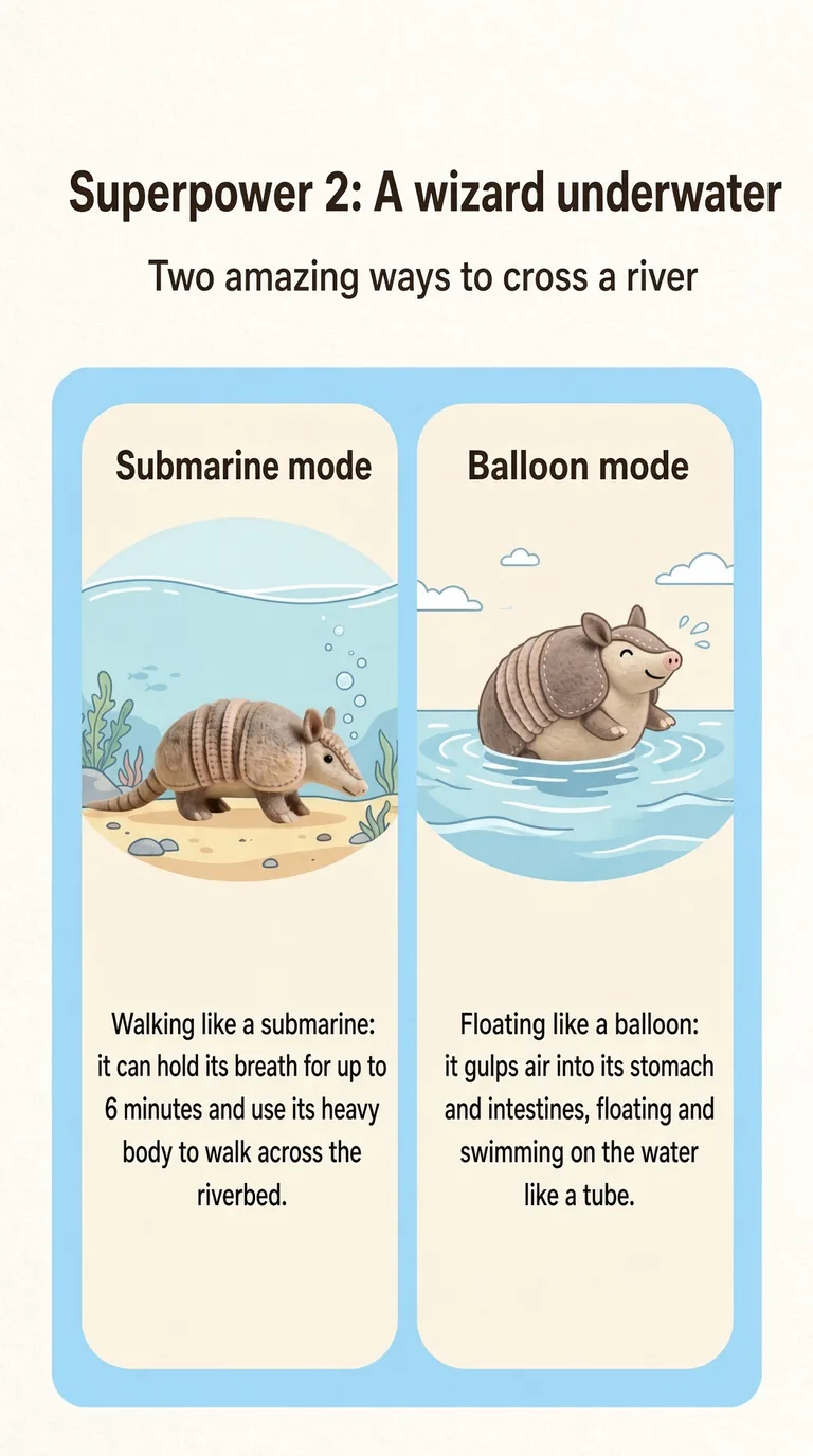 Superpower 2: A wizard underwater — Two amazing ways to cross a river — Walking like a submarine / Floating like a balloon