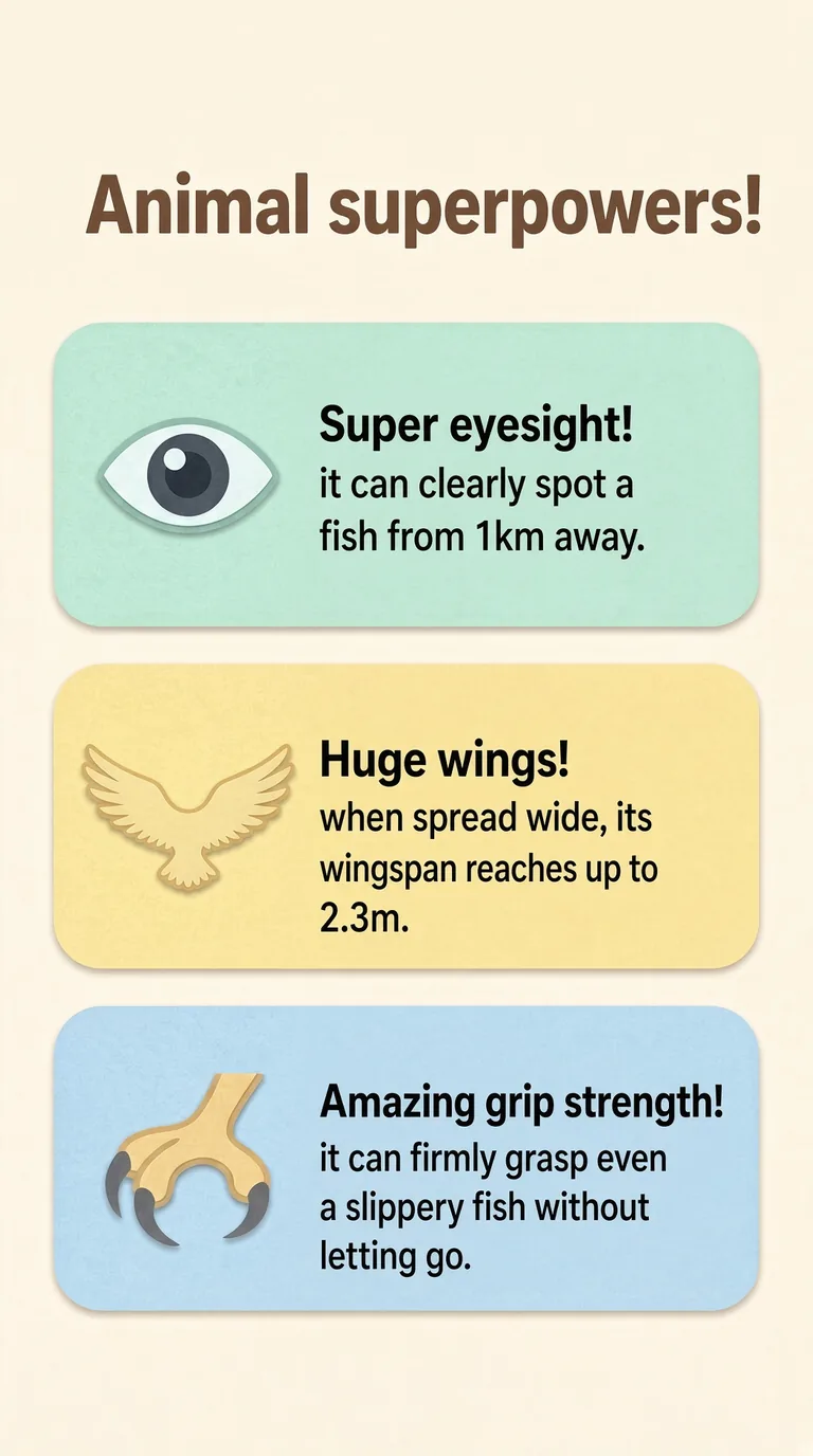 Animal superpowers! — Super eyesight! / Huge wings! / Amazing grip strength!