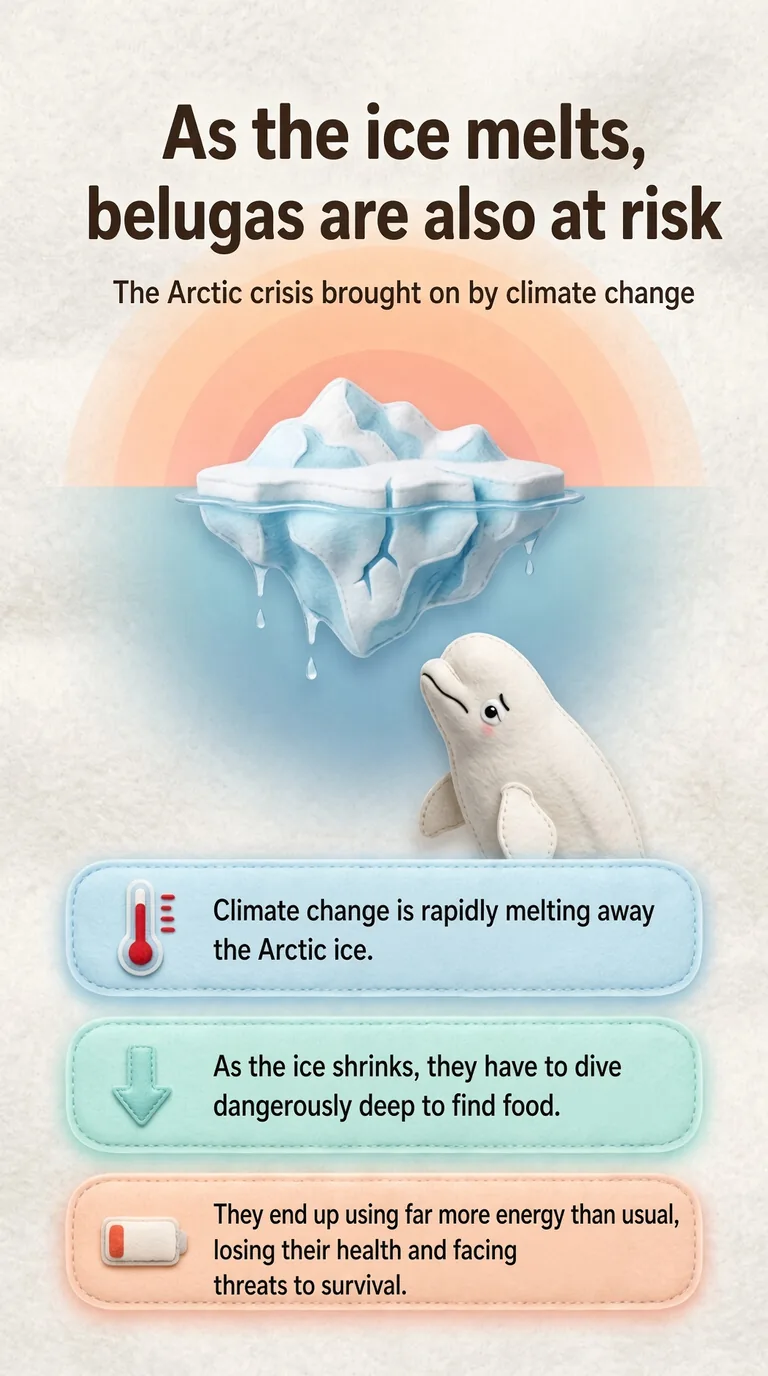 As the ice melts, belugas are also at risk — The Arctic crisis brought on by climate change