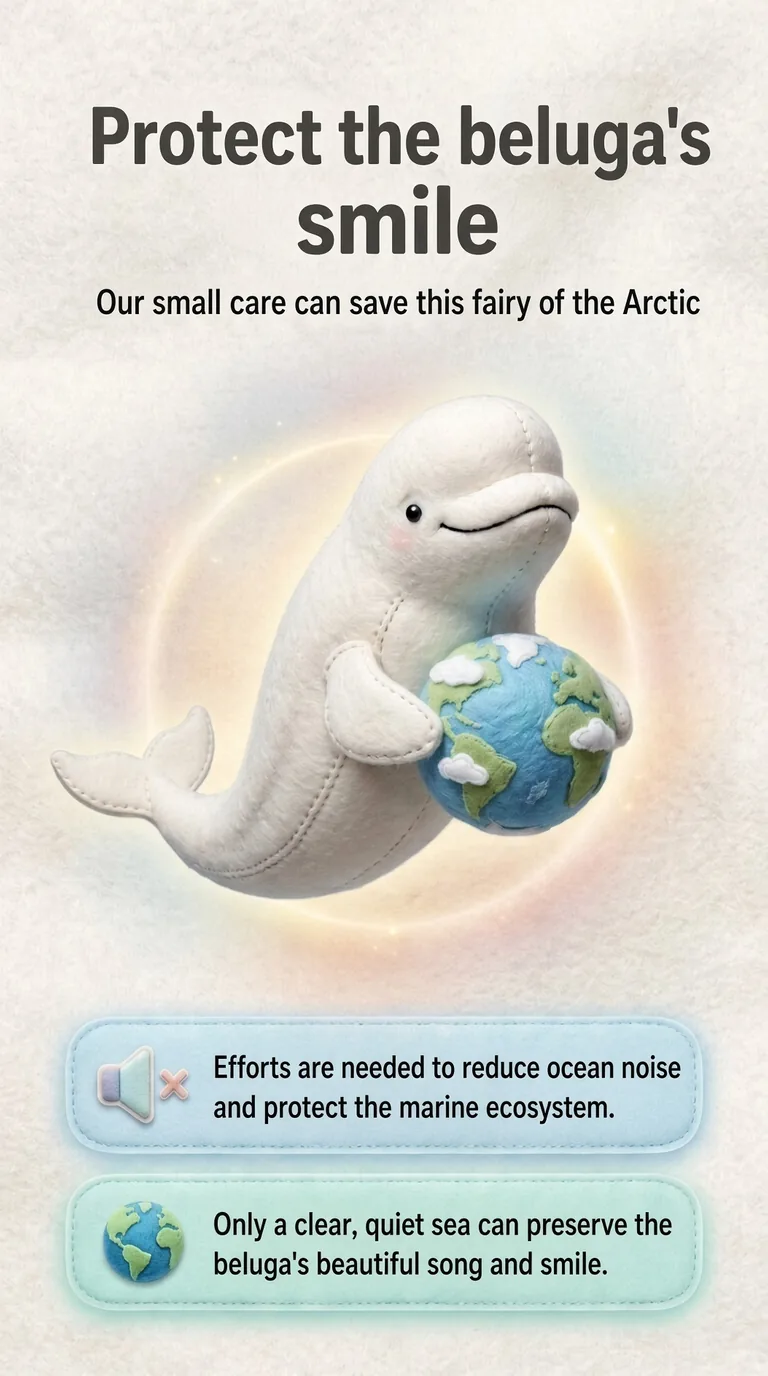 Protect the beluga's smile — Our small care can save this fairy of the Arctic