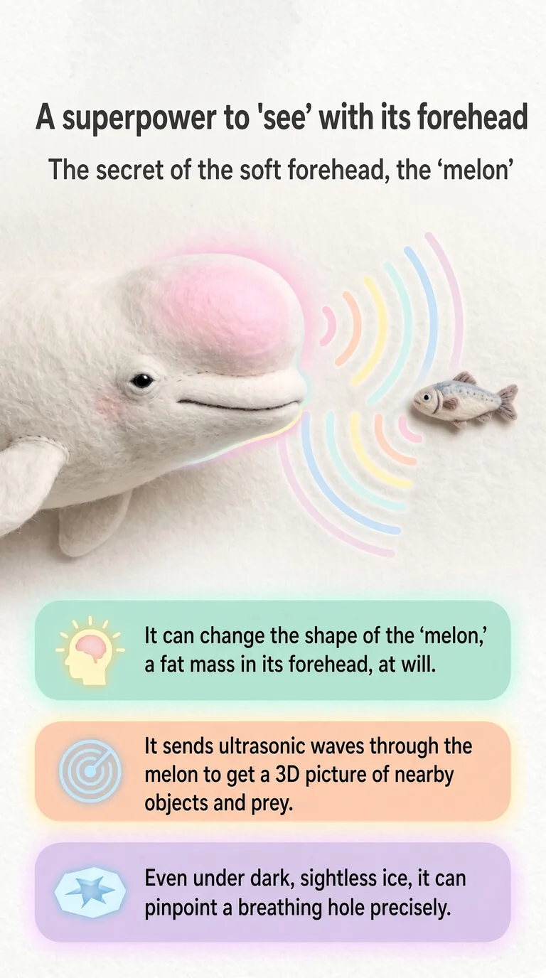 A superpower to 'see' with its forehead — The secret of the soft forehead, the 'melon'