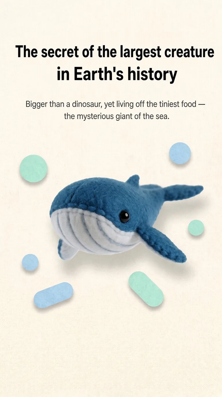 The secret of the largest creature in Earth's history — Bigger than a dinosaur, yet living off the tiniest food — the mysterious giant of the sea.