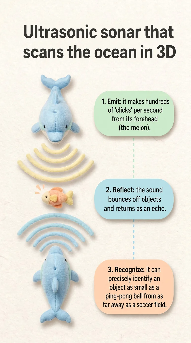 Ultrasonic sonar that scans the ocean in 3D — Emit / Reflect / Recognize