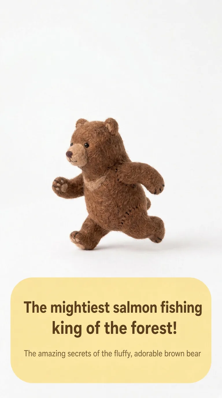 The mightiest salmon fishing king of the forest! — The amazing secrets of the fluffy, adorable brown bear
