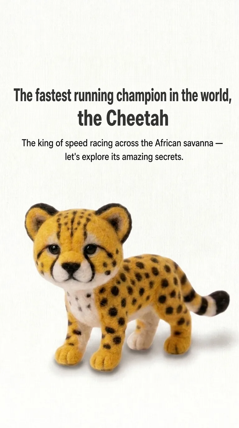 The fastest running champion in the world, the Cheetah — The king of speed racing across the African savanna — let's explore its amazing secrets.