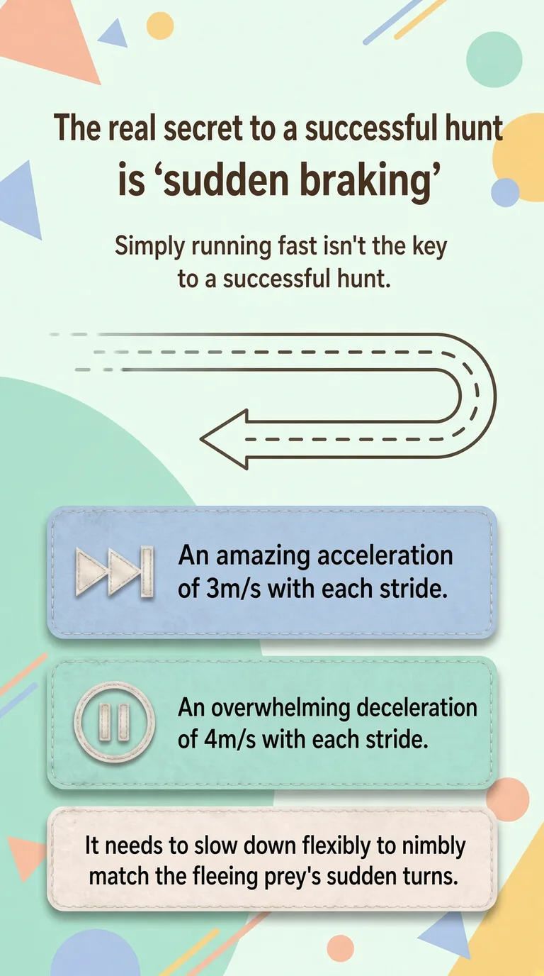 The real secret to a successful hunt is 'sudden braking' — Simply running fast isn't the key to a successful hunt.