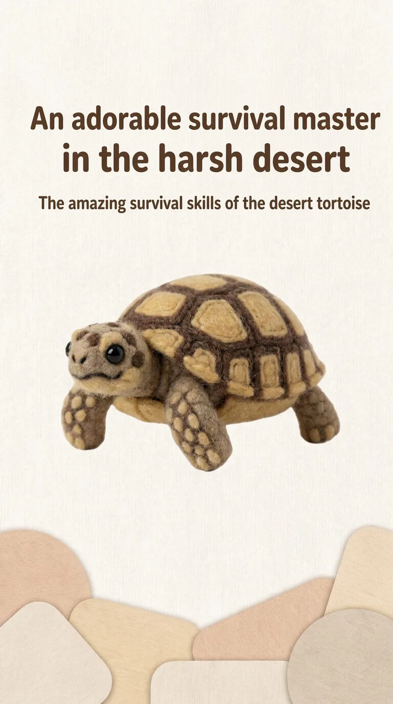 An adorable survival master in the harsh desert — The amazing survival skills of the desert tortoise