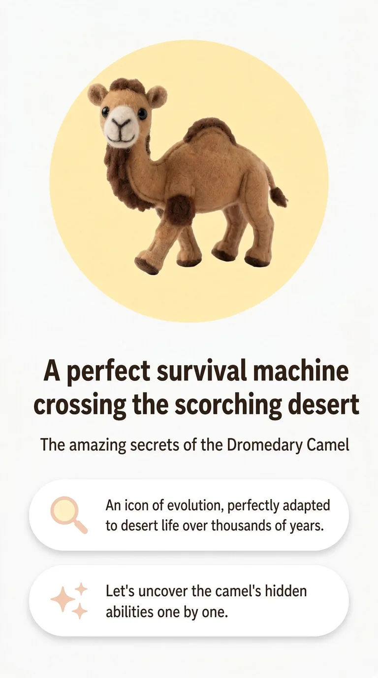 A perfect survival machine crossing the scorching desert — The amazing secrets of the Dromedary Camel