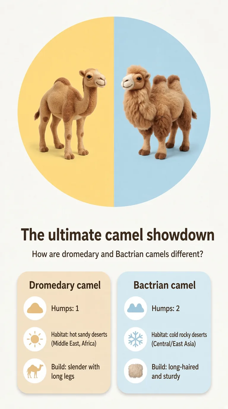 The ultimate camel showdown — How are dromedary and Bactrian camels different? — Dromedary camel / Bactrian camel