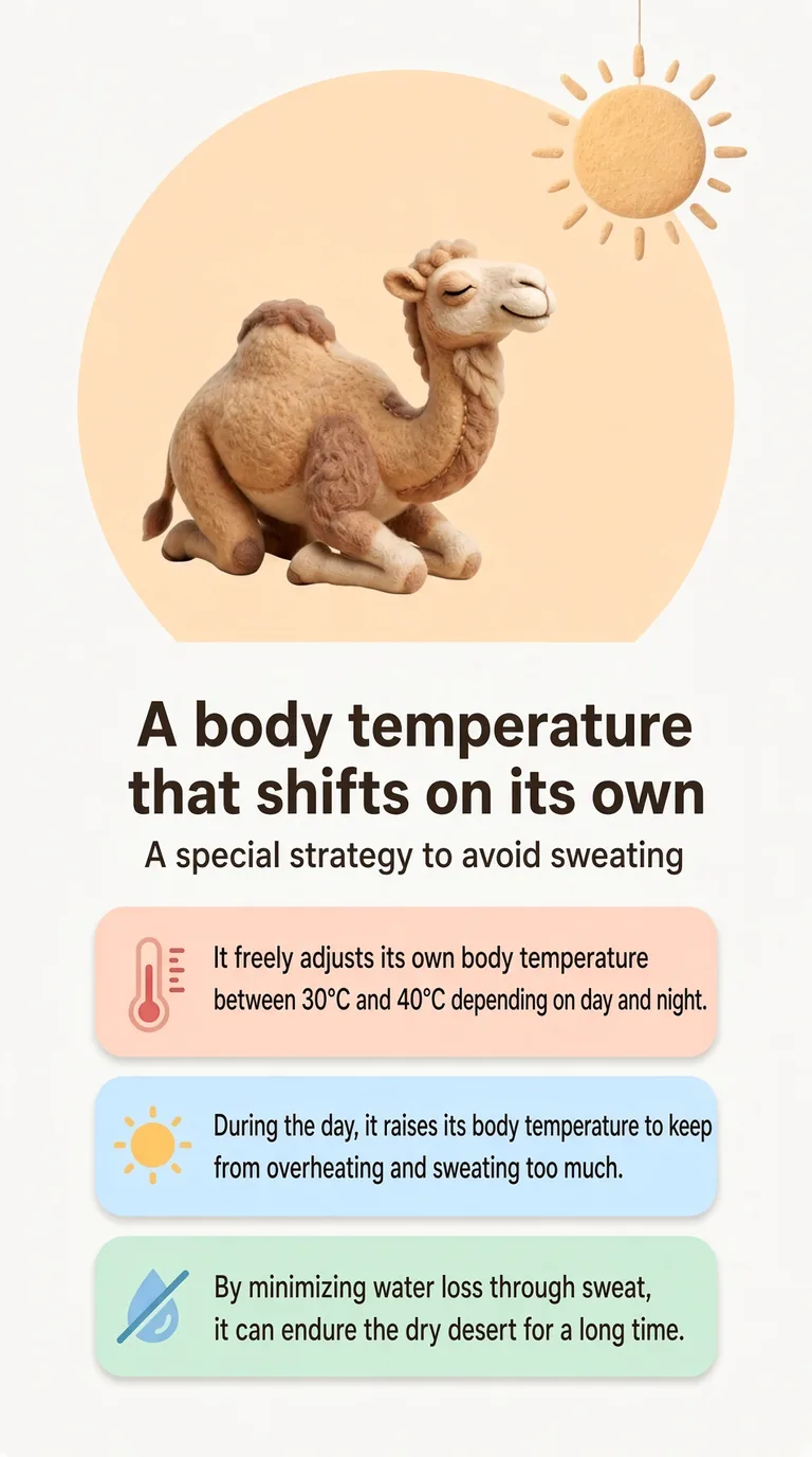 A body temperature that shifts on its own — A special strategy to avoid sweating