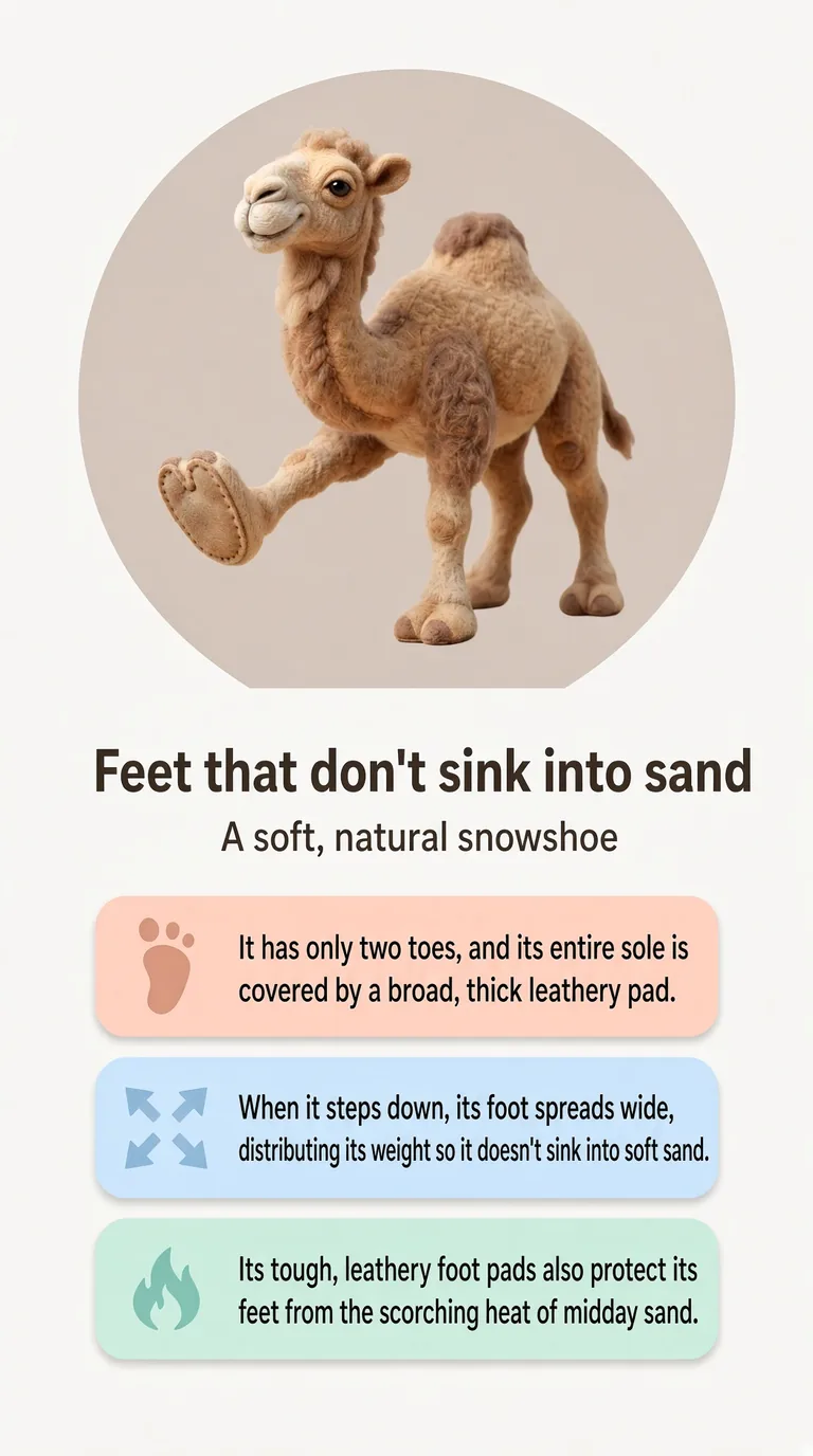 Feet that don't sink into sand — A soft, natural snowshoe