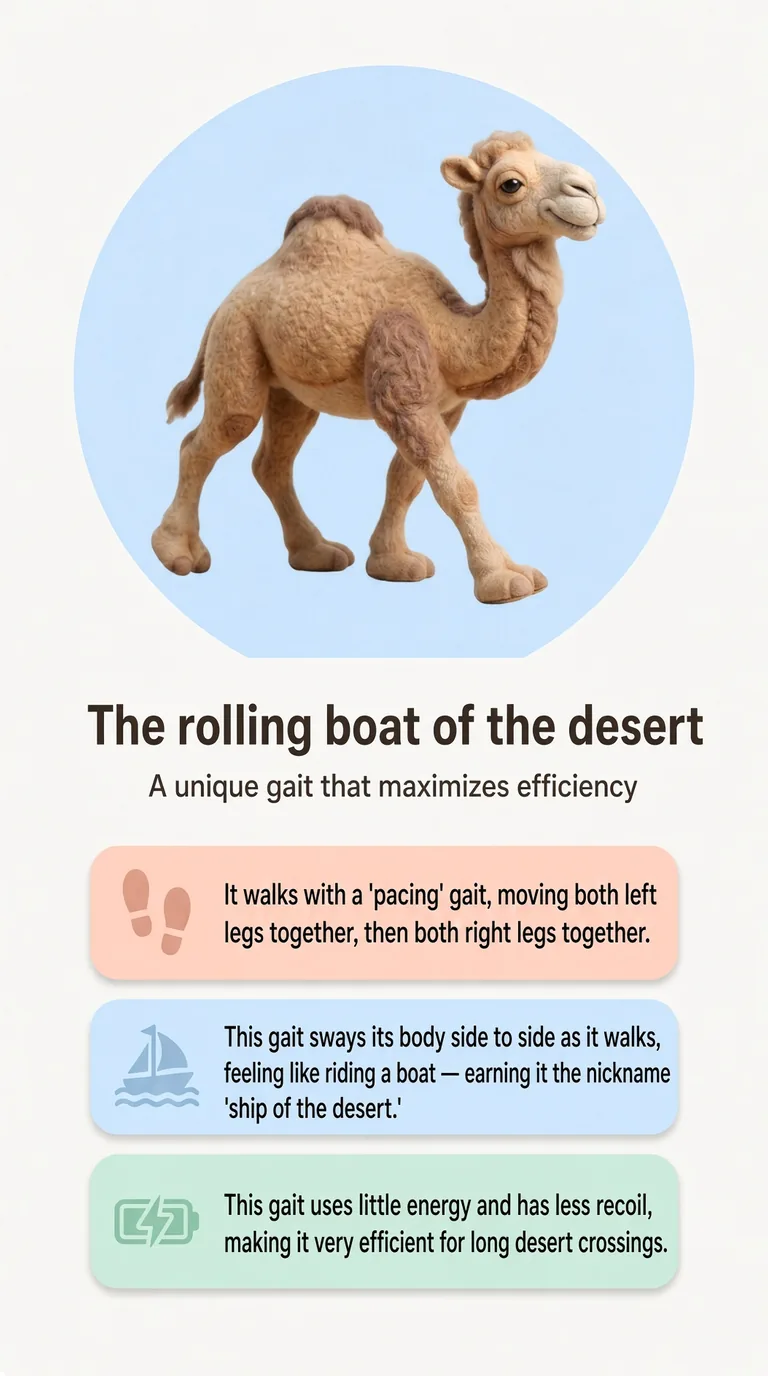 The rolling boat of the desert — A unique gait that maximizes efficiency