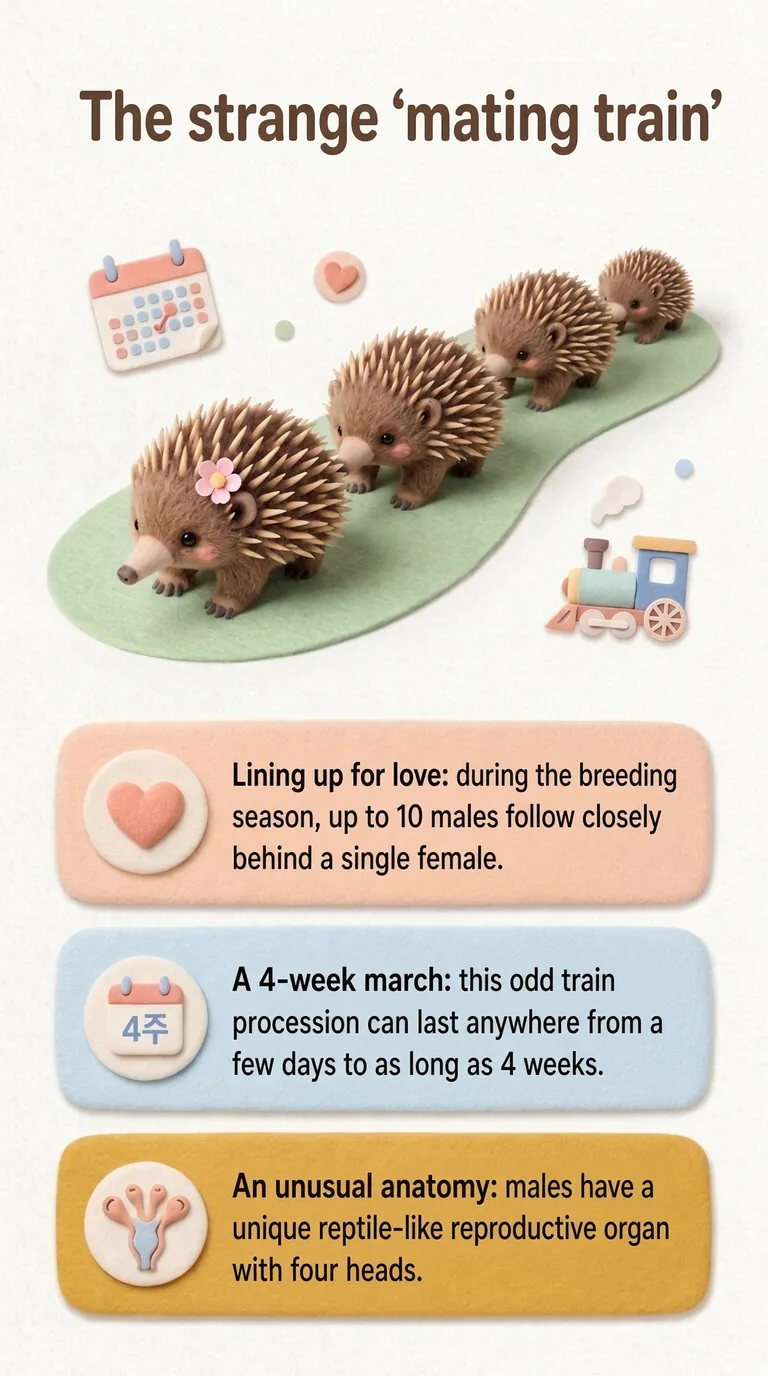The strange 'mating train' — Lining up for love / A 4-week march / An unusual anatomy