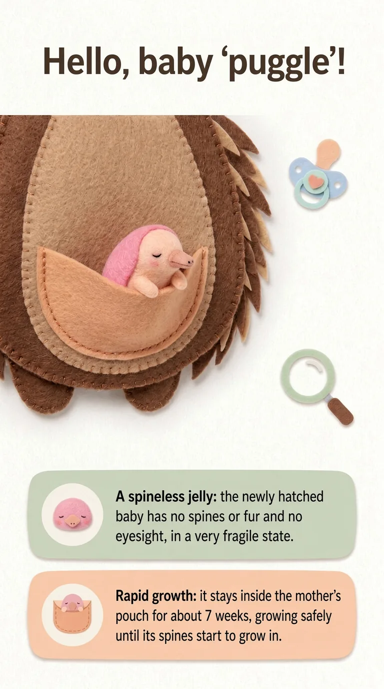 Hello, baby 'puggle'! — A spineless jelly / Rapid growth