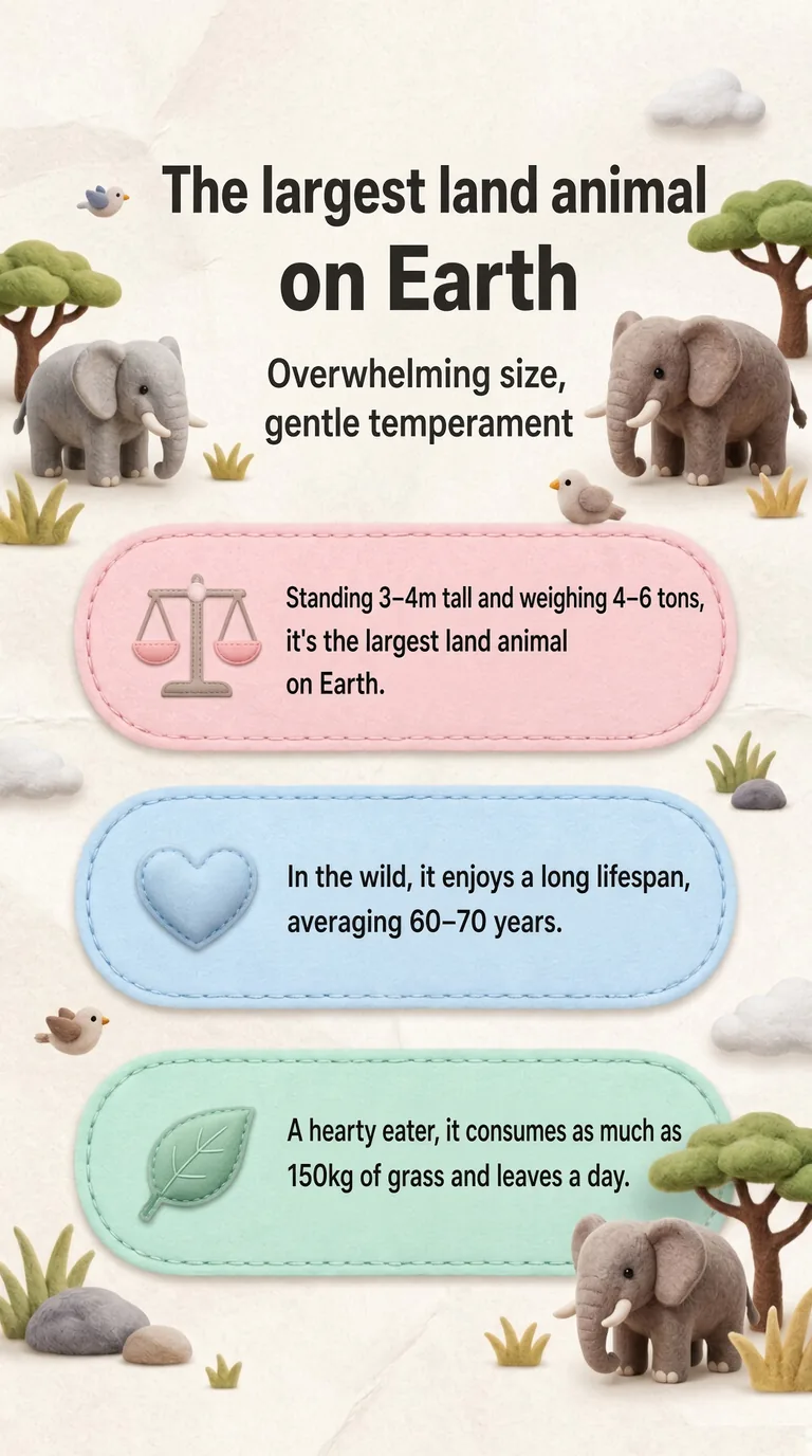 The largest land animal on Earth — Overwhelming size, gentle temperament