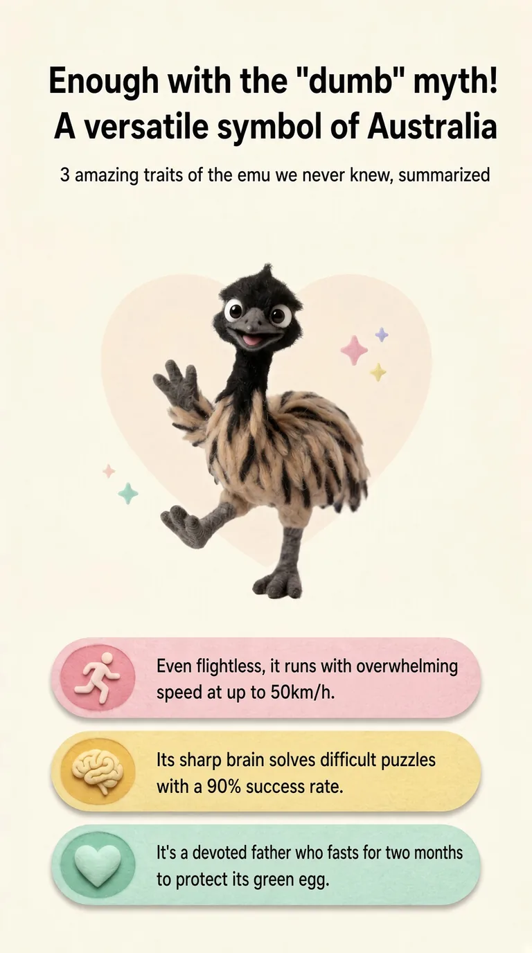 Enough with the "dumb" myth! A versatile symbol of Australia — 3 amazing traits of the emu we never knew, summarized