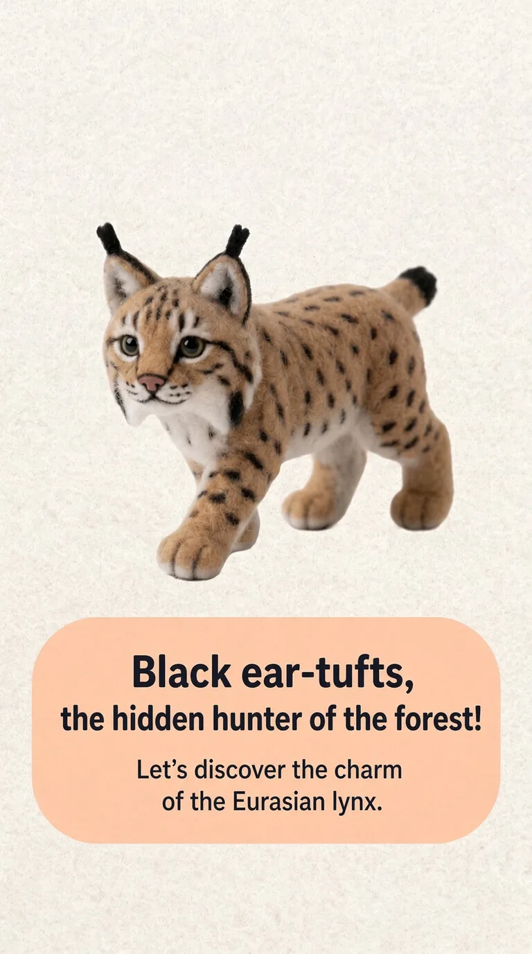 Black ear-tufts, the hidden hunter of the forest! — Let's discover the charm of the Eurasian lynx.