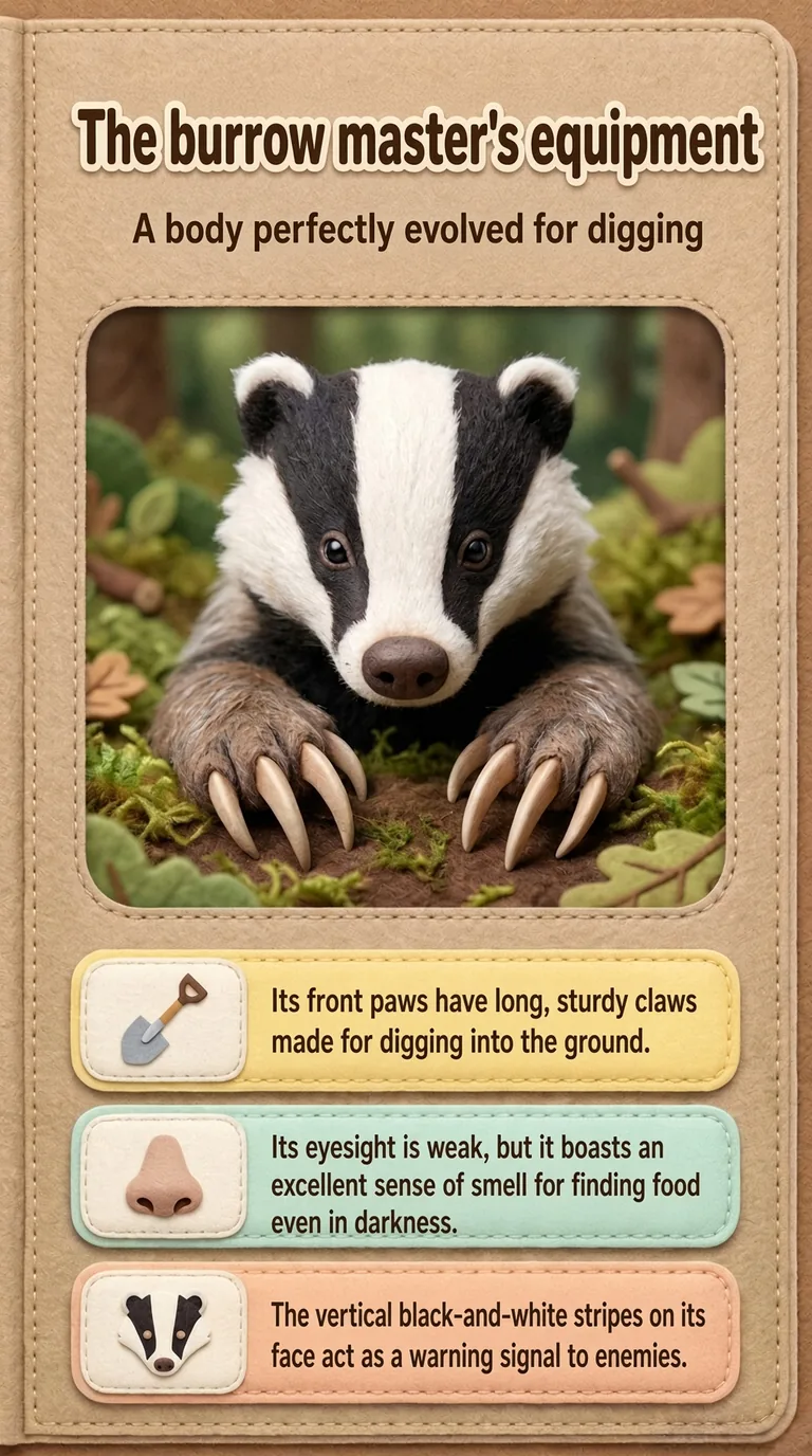 The burrow master's equipment — A body perfectly evolved for digging