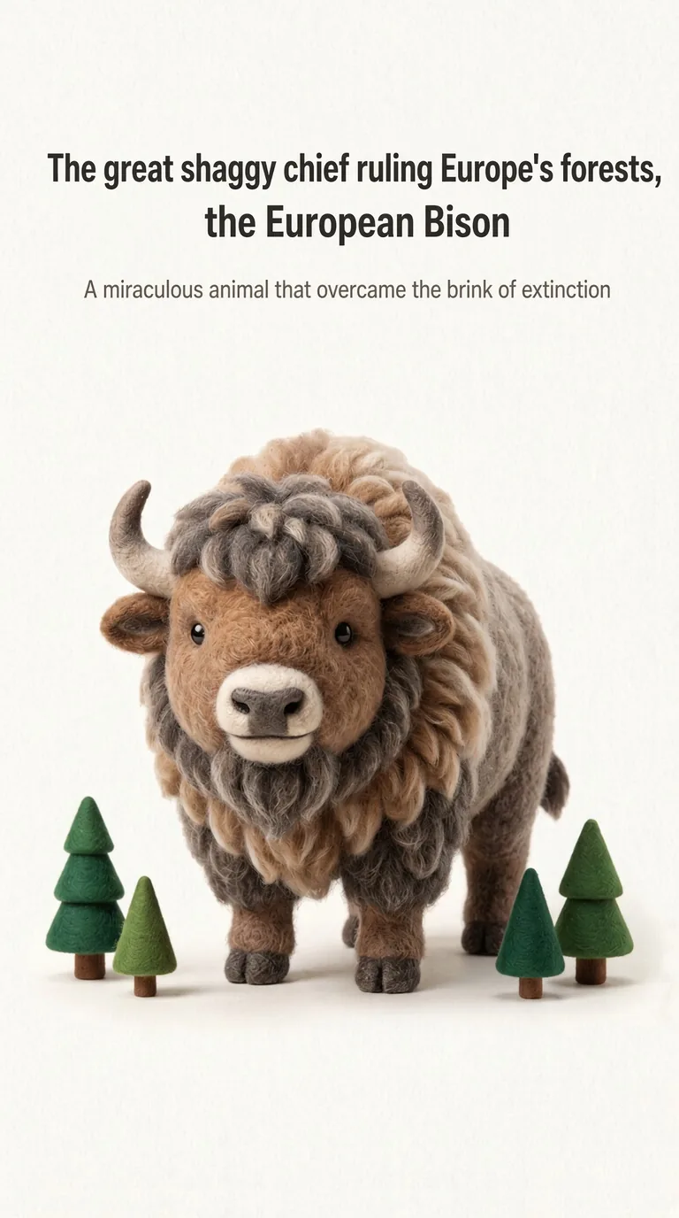 The great shaggy chief ruling Europe's forests, the European Bison — A miraculous animal that overcame the brink of extinction