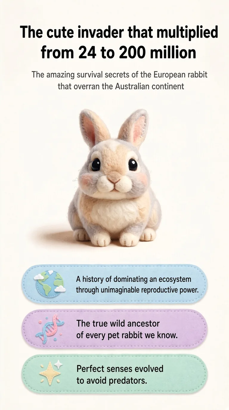 The cute invader that multiplied from 24 to 200 million — The amazing survival secrets of the European rabbit that overran the Australian continent