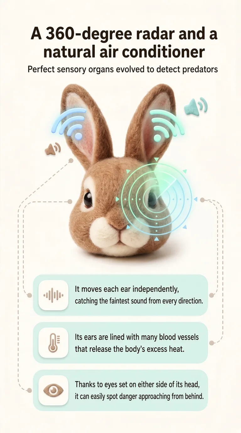 A 360-degree radar and a natural air conditioner — Perfect sensory organs evolved to detect predators