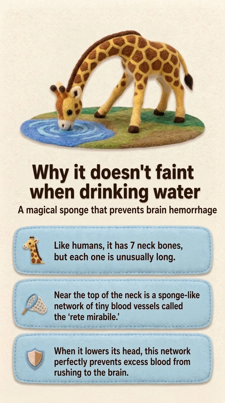 Why it doesn't faint when drinking water — A magical sponge that prevents brain hemorrhage