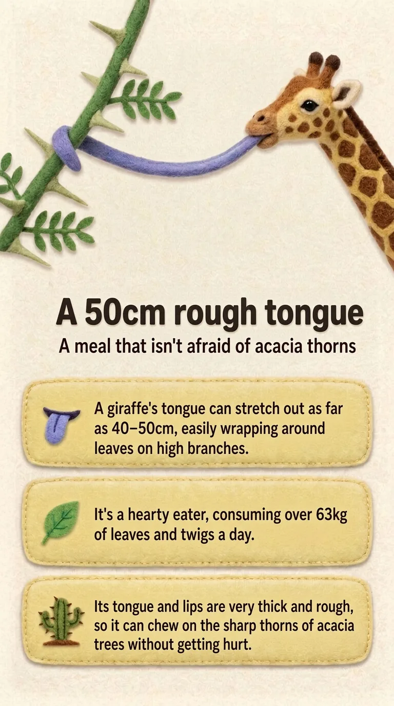 A 50cm rough tongue — A meal that isn't afraid of acacia thorns