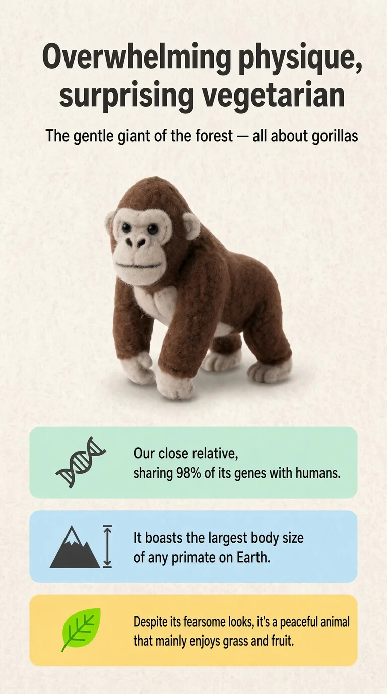 Overwhelming physique, surprising vegetarian — The gentle giant of the forest — all about gorillas
