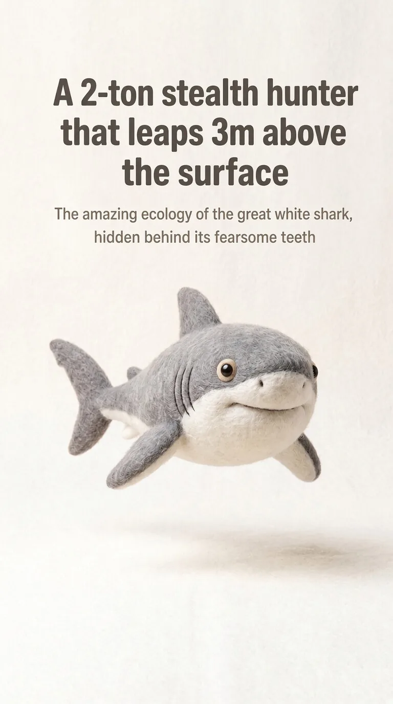 A 2-ton stealth hunter that leaps 3m above the surface — The amazing ecology of the great white shark, hidden behind its fearsome teeth
