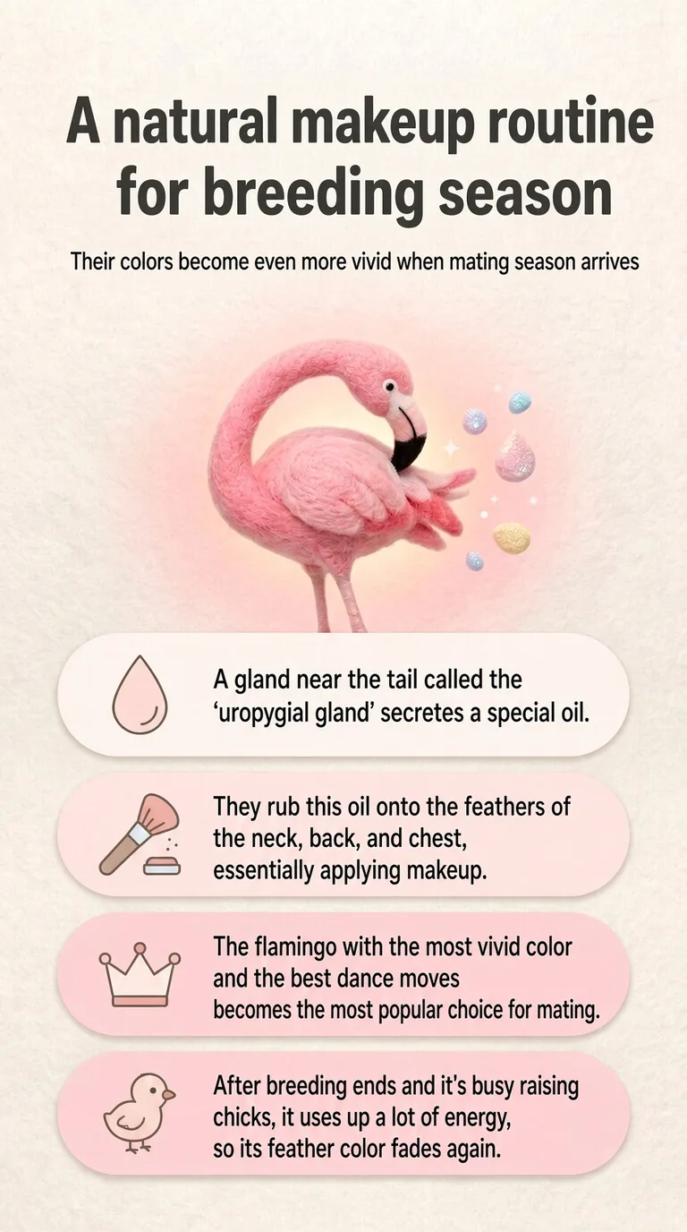 A natural makeup routine for breeding season — Their colors become even more vivid when mating season arrives