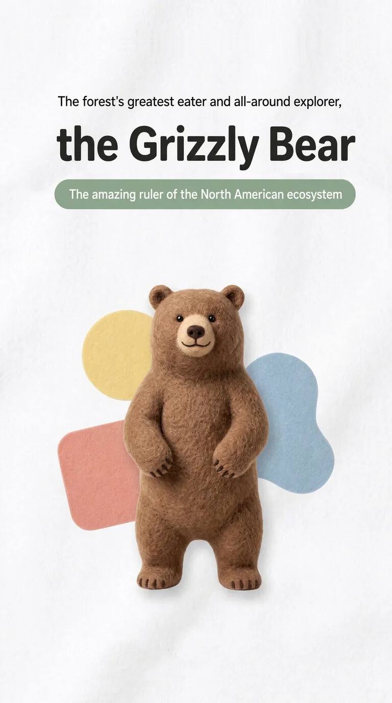 The forest's greatest eater and all-around explorer, the Grizzly Bear — The amazing ruler of the North American ecosystem