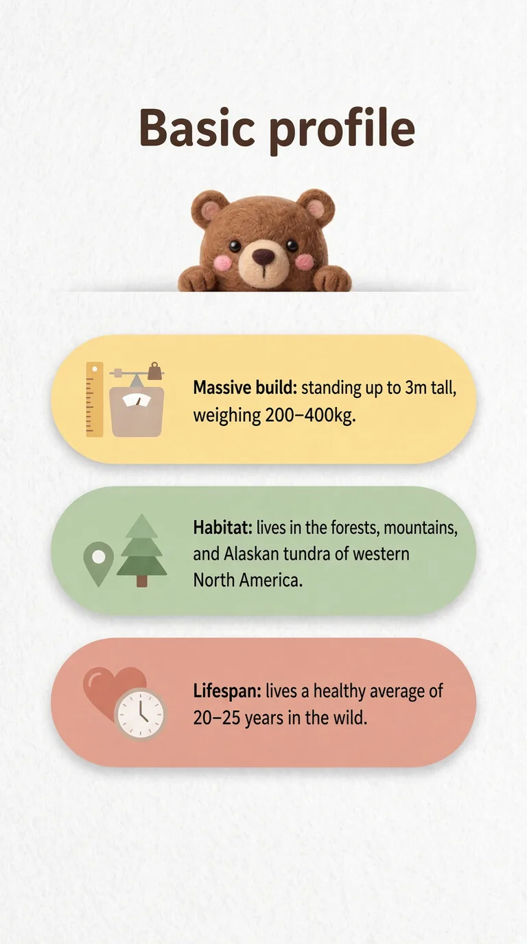 Basic profile — Massive build / Habitat / Lifespan