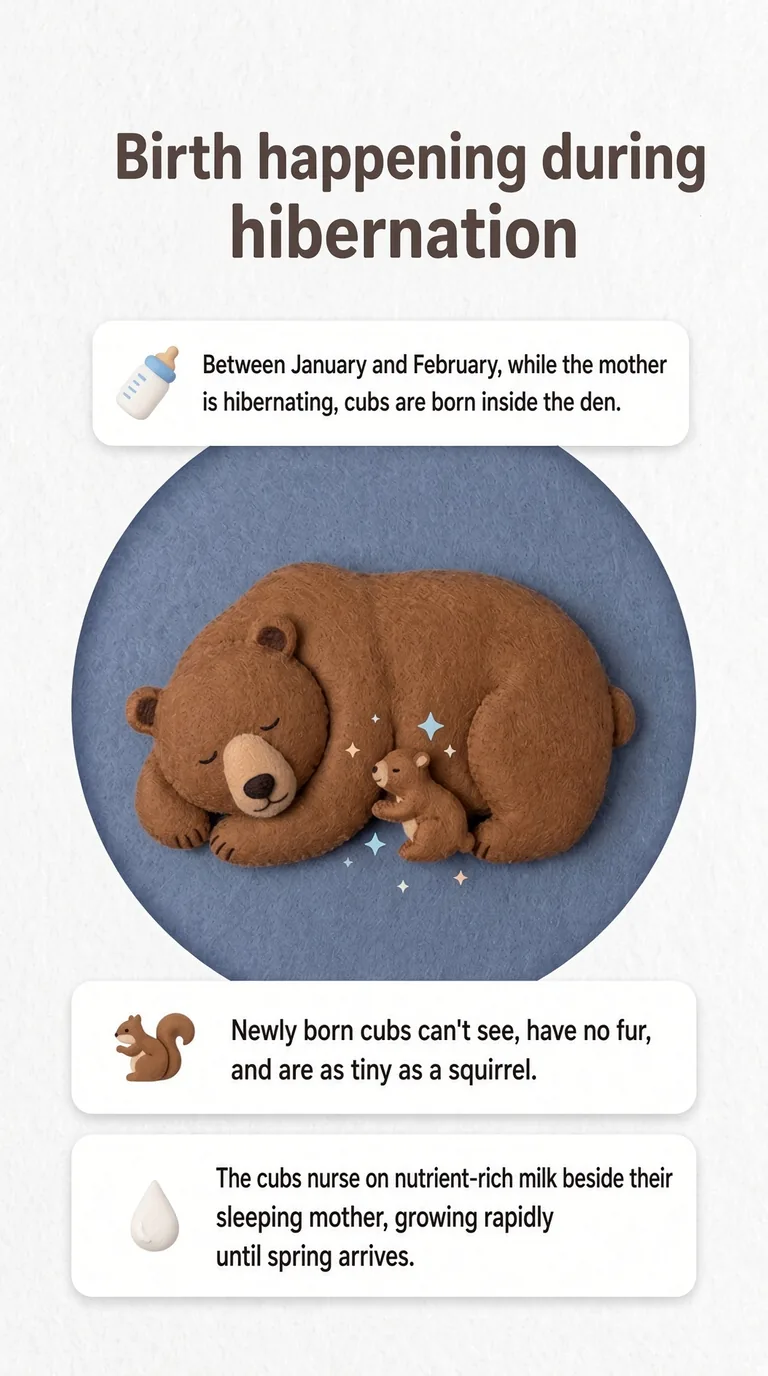 Birth happening during hibernation