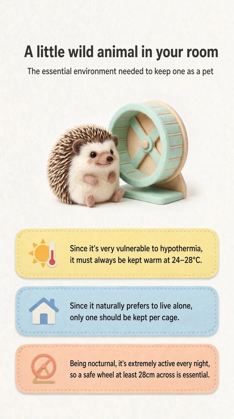 A little wild animal in your room — The essential environment needed to keep one as a pet
