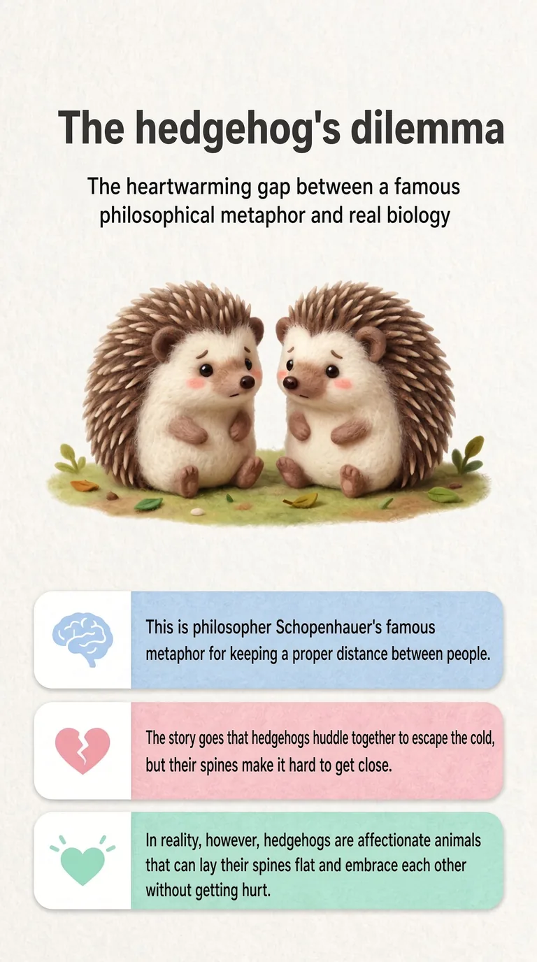 The hedgehog's dilemma — The heartwarming gap between a famous philosophical metaphor and real biology