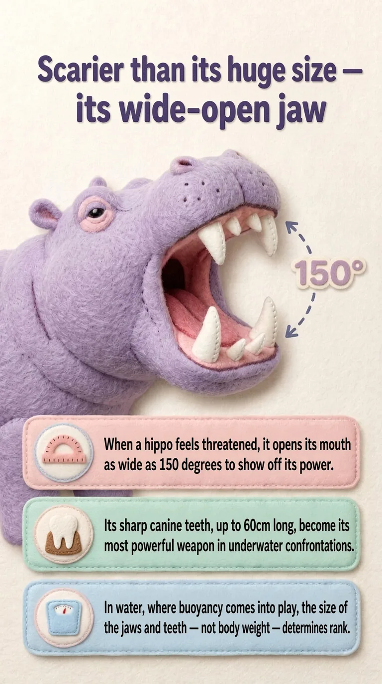 Scarier than its huge size — its wide-open jaw