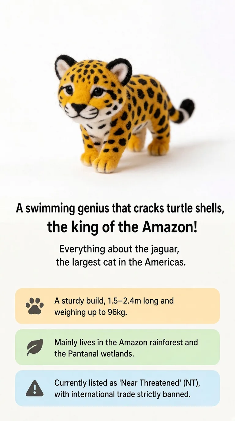 A swimming genius that cracks turtle shells, the king of the Amazon! — Everything about the jaguar, the largest cat in the Americas.