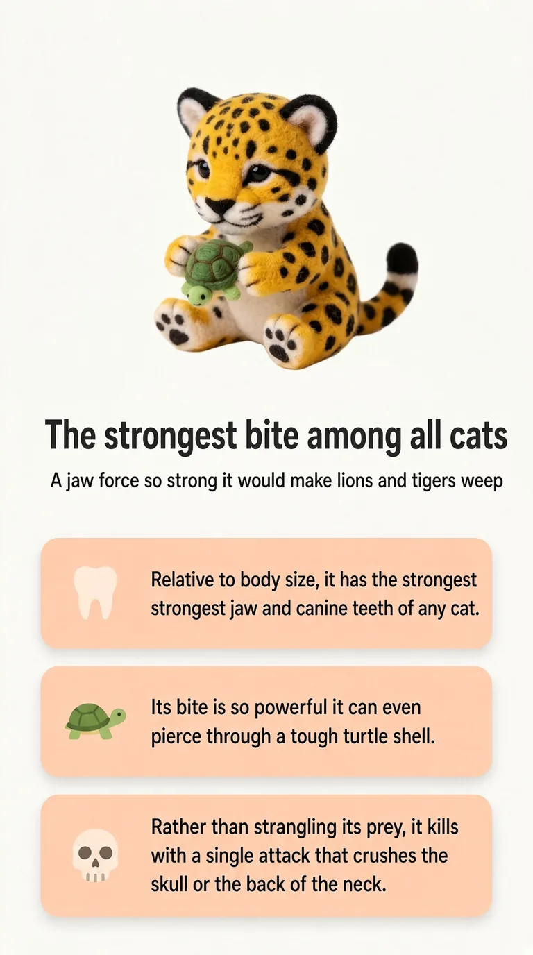 The strongest bite among all cats — A jaw force so strong it would make lions and tigers weep