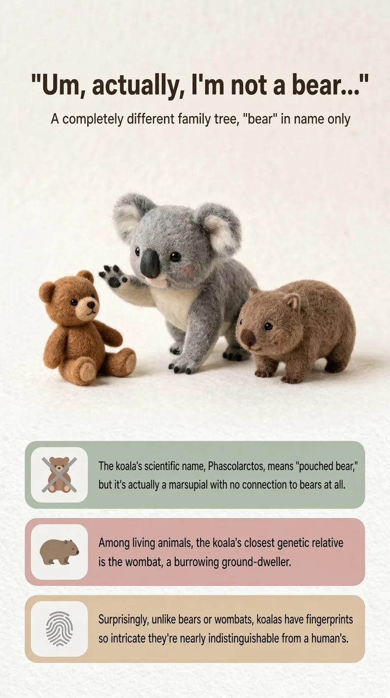 "Um, actually, I'm not a bear..." — A completely different family tree, "bear" in name only