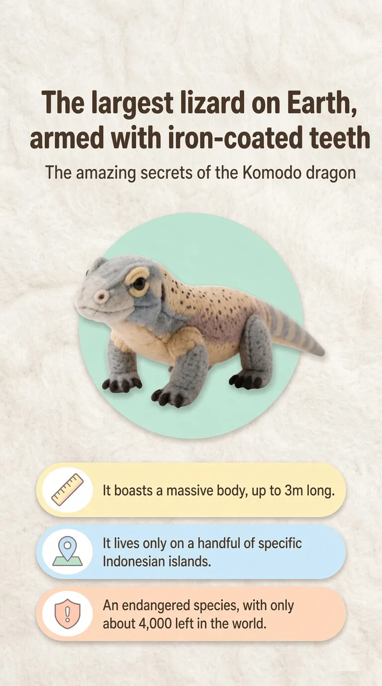 The largest lizard on Earth, armed with iron-coated teeth — The amazing secrets of the Komodo dragon