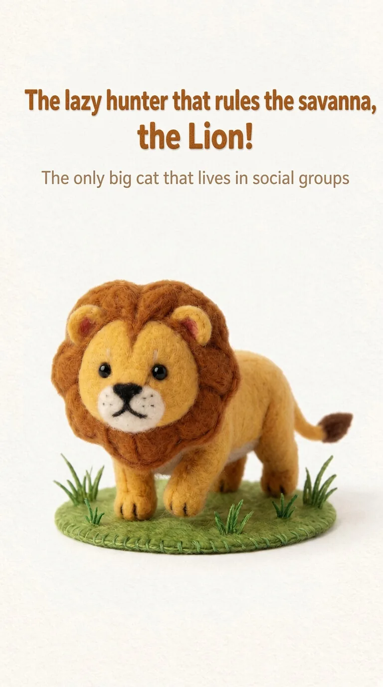The lazy hunter that rules the savanna, the Lion! — The only big cat that lives in social groups