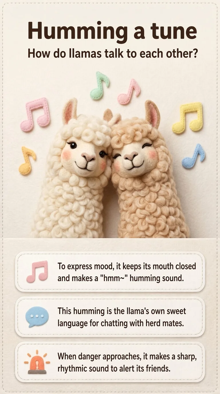 Humming a tune — How do llamas talk to each other?