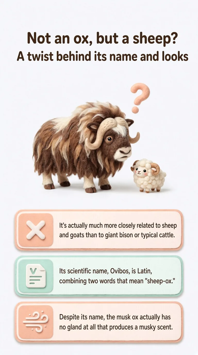 Not an ox, but a sheep? — A twist behind its name and looks