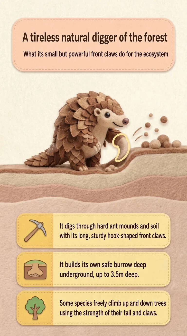 A tireless natural digger of the forest — What its small but powerful front claws do for the ecosystem