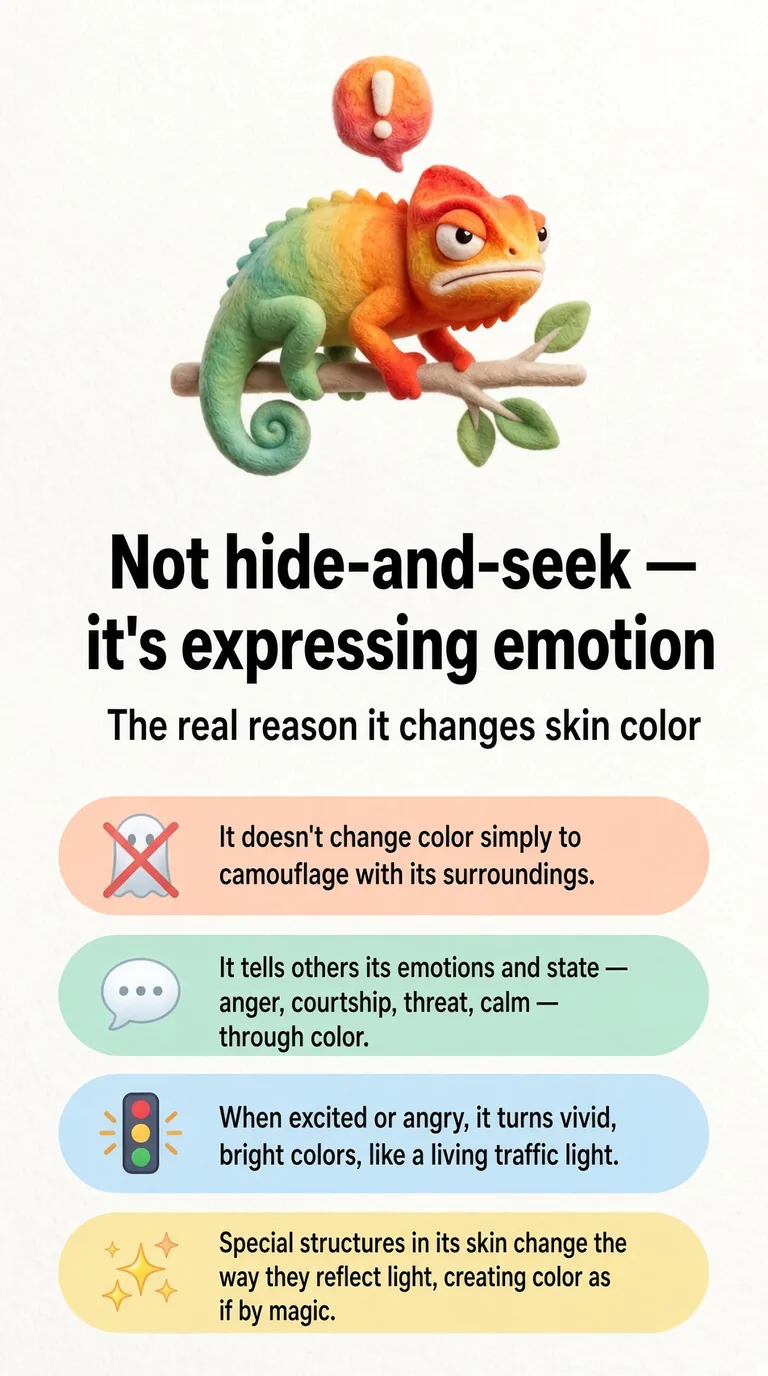 Not hide-and-seek — it's expressing emotion — The real reason it changes skin color