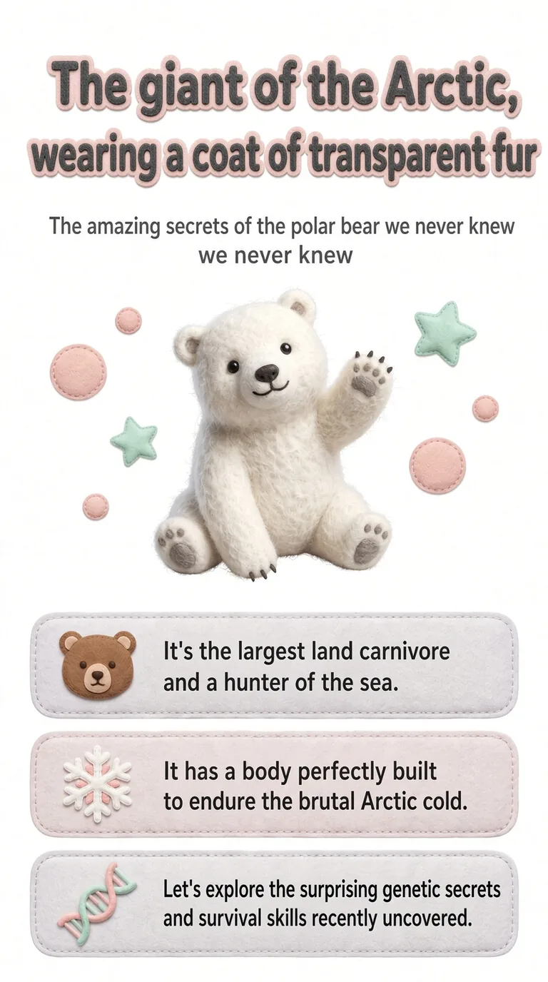 The giant of the Arctic, wearing a coat of transparent fur — The amazing secrets of the polar bear we never knew